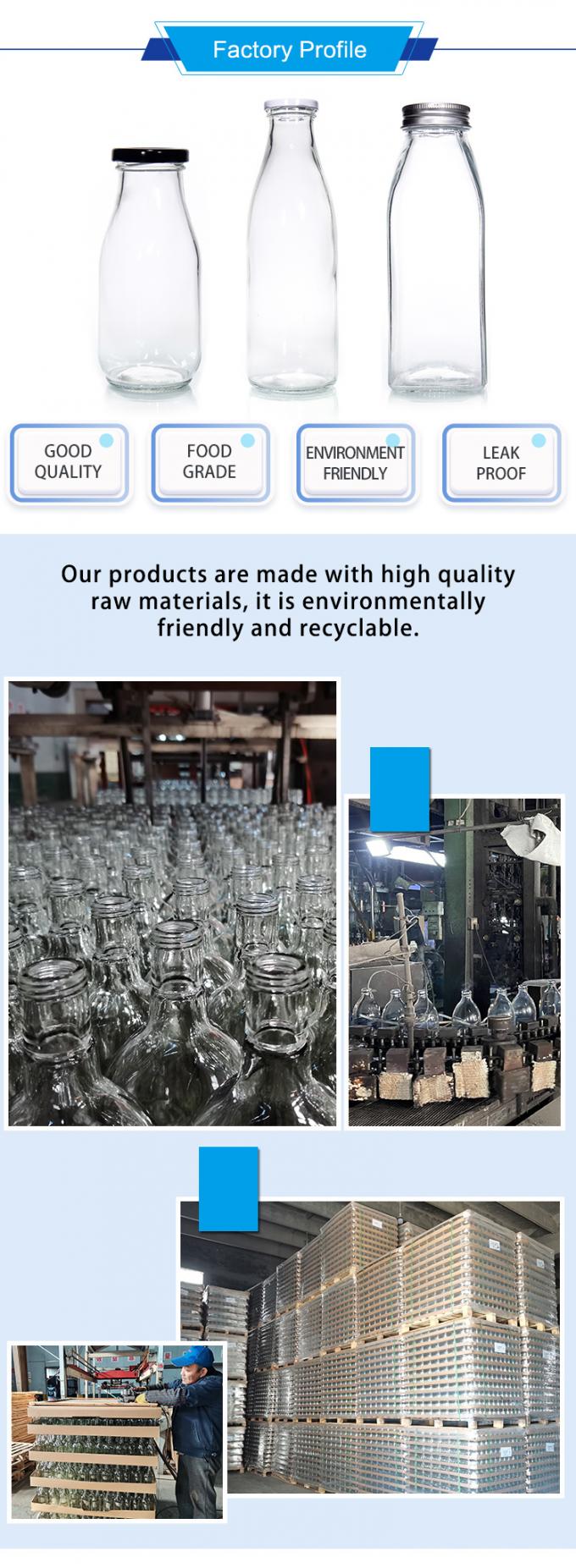 200 ml gerecycled glas melkfles Beverage Packaging OEM 2