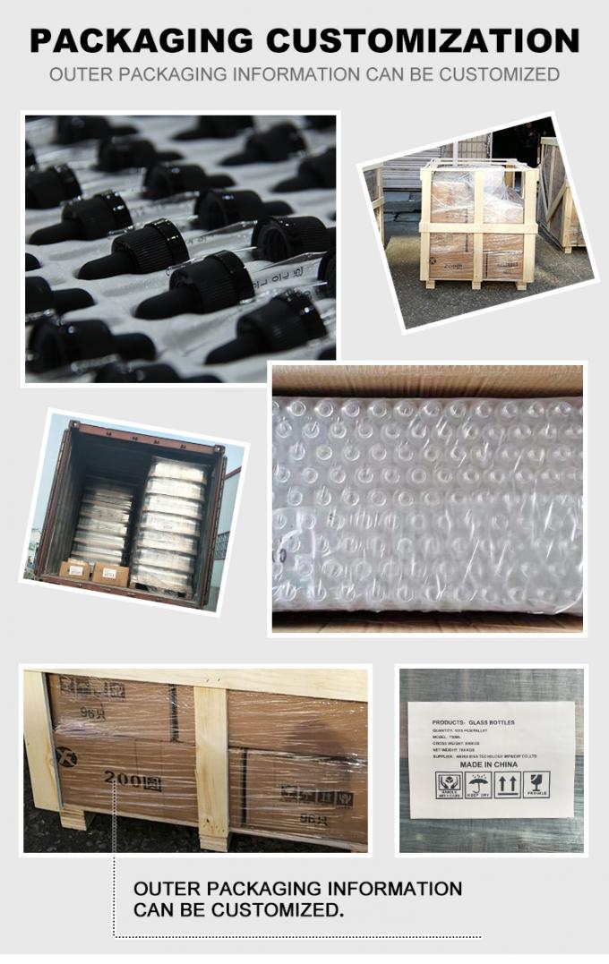Fabrieksprijs Bulk Tincture Flasjes Glas Tincture Flasjes Met Plastic Hout Cap Oem 2