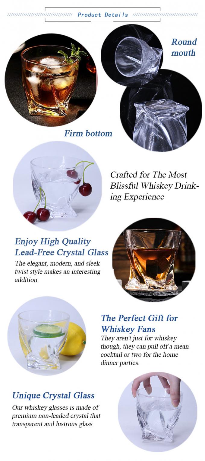 Persoonlijke Whisky Crystal Glass Cup 300 ml voor het drinken van wijn 0