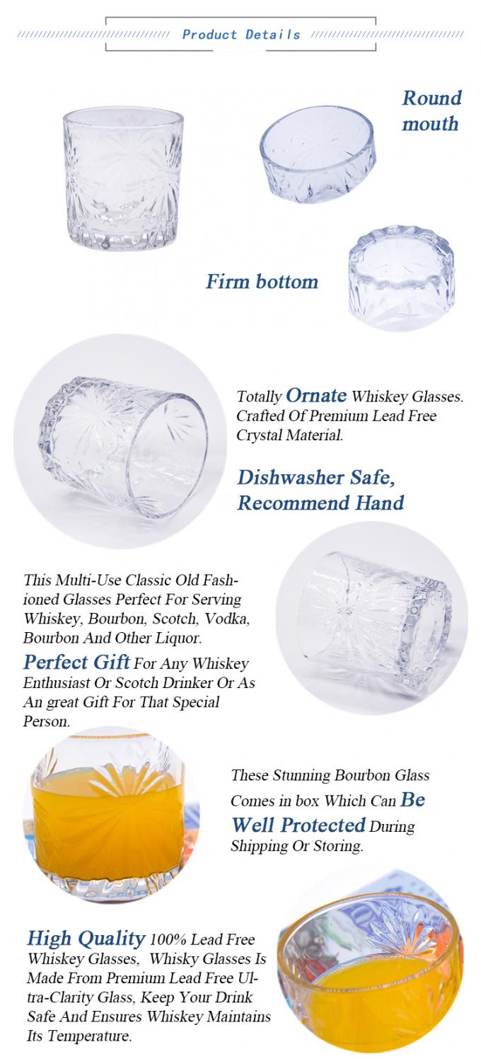 Loodvrij gegraveerd wijnglas zonder stam Bulk glasbekers voor whisky espresso shot 1