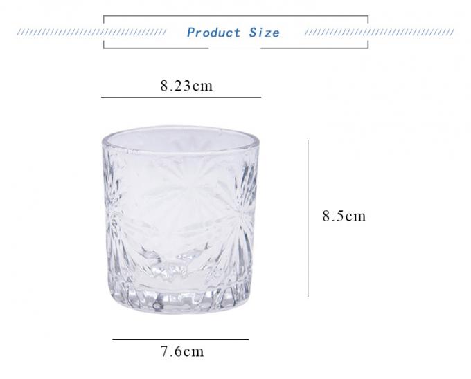 Loodvrij gegraveerd wijnglas zonder stam Bulk glasbekers voor whisky espresso shot 0