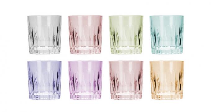 Stemloze wijn met ribben Highball glas Champagne Whisky kopjes voor bar 3