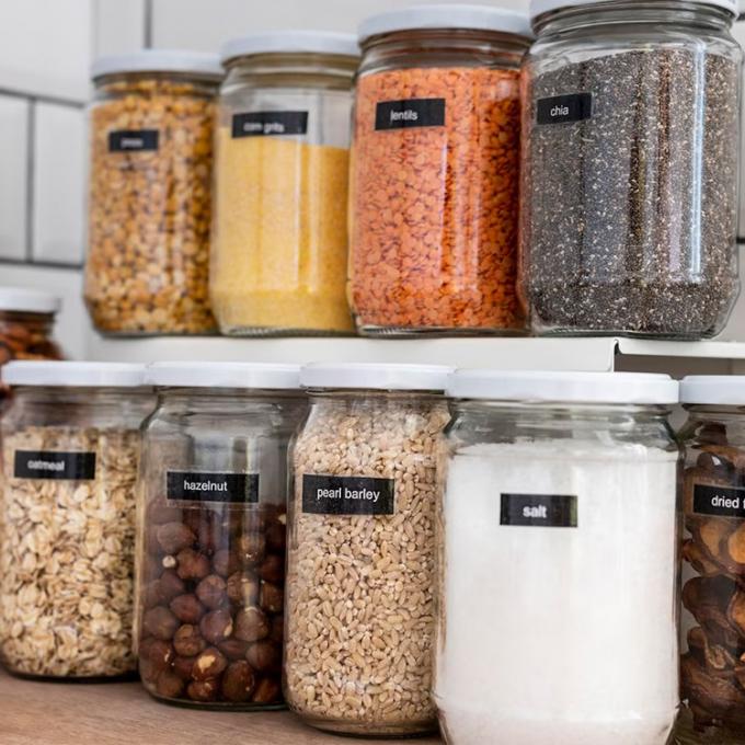 Hoogwaardige 45Ml 100Ml 150Ml 350Ml 450Ml Luchtdichte Keuken Voedsel Glaspotten Met Metalen Deksel 2