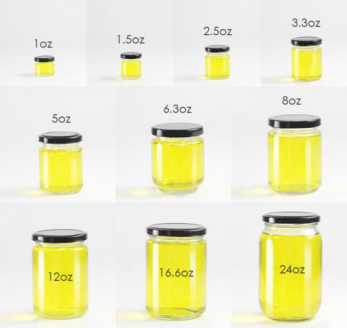 Voedingsmiddelen 220 ml 280 ml 380 ml 500 ml Vintage overdekte theekanister honing glaspot met dop 1