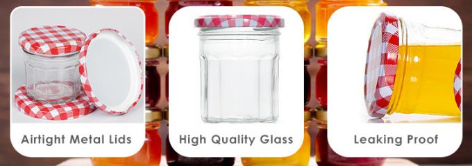 Groothandel Doorzichtige ronde glazen blikken 50 ml 100 ml 200 ml voedselopslagblikken 2