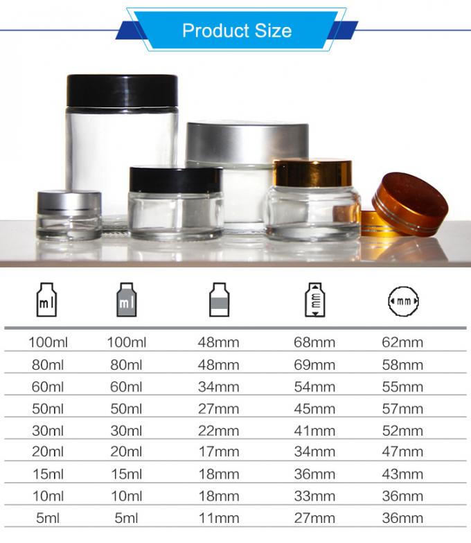 50 g 200 ml Frosted Cosmetic Cream Jar Custom Leeg Lipbalsem 1