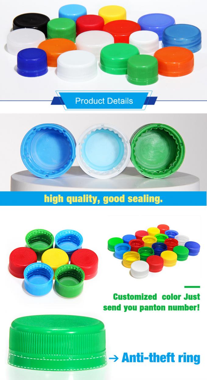 Gepersonaliseerde vorm 28mm Sparking Carbonated Soft Drink PP Plastic CSD Cap voor drankfles 0