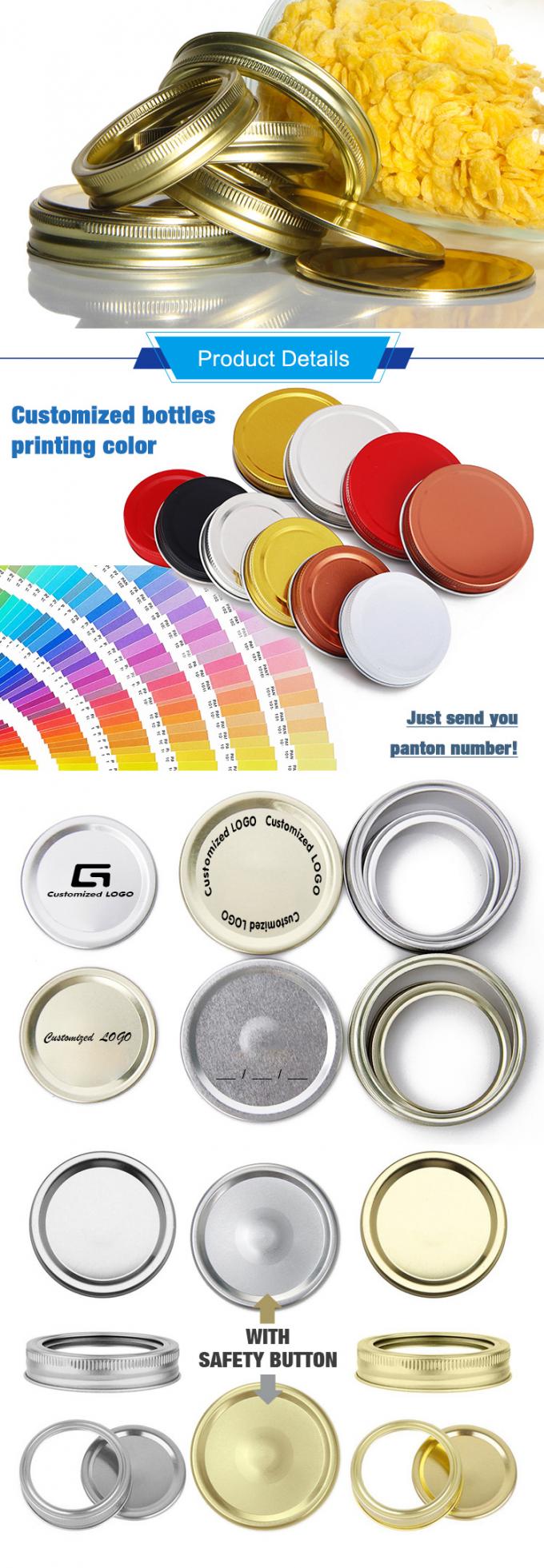 Gratis monster 70 mm 86 mm blikblik deksels voor mason blikpot 1