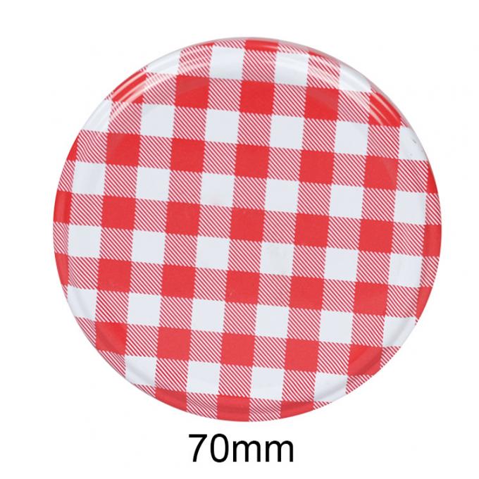 Plastic Tinplate Canning Jar Deksels Cap Breed mond 38mm 43mm 48mm 10