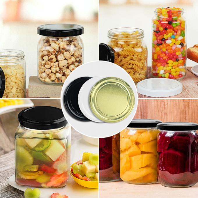 Warm te verkopen conserven pot Anti-lek variëren in grootte Tinplate Lug Cap 2