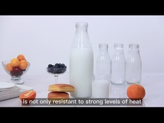 Hoogwaardige 250 ml 300 ml 500 ml 750 ml 1l glazen saus pot met metalen deksel met plastic deksel