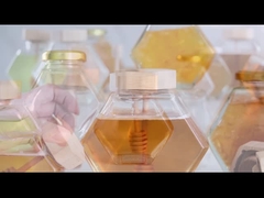 100 ml 220 ml zeshoekige glazen voedselpotten met deksel