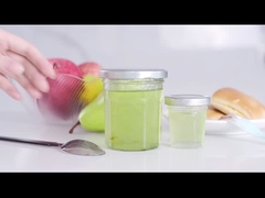 Mason opslag glas voedsel potten vierkant glas blikken 195 ml