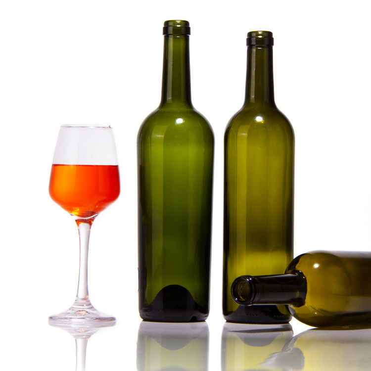 Luxefabrikanten 375 ml 750 ml rode wijnfles donkergroen lege glazen flessen met deksel