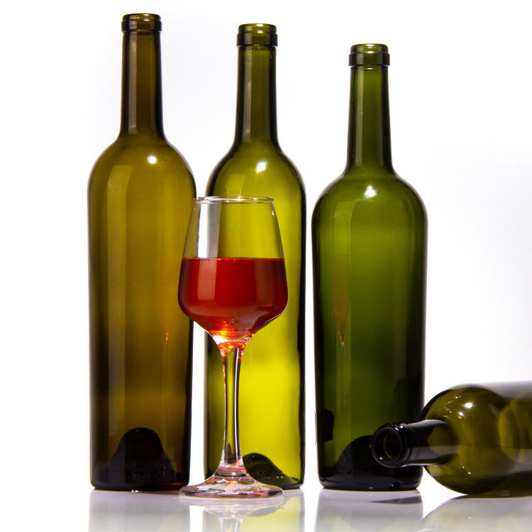 Luxefabrikanten 375 ml 750 ml rode wijnfles donkergroen lege glazen flessen met deksel