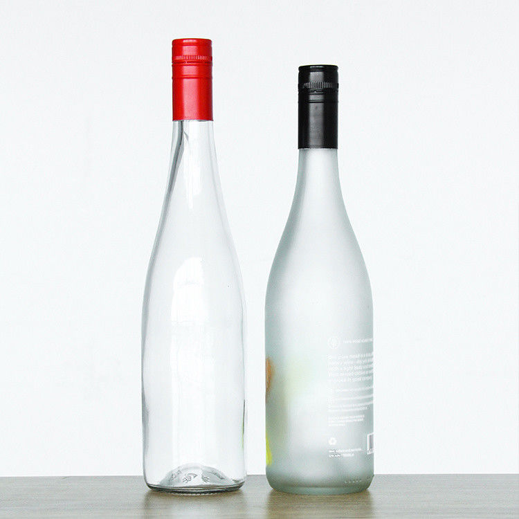Leeg 750 ml Bordeaux wijn glasfles met houten kurk deksel