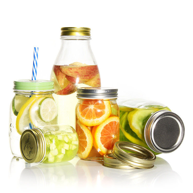 Modieus Hoogwaardige 500 ml 750 ml opslagglascontainer Glaspot met schroefdeksel