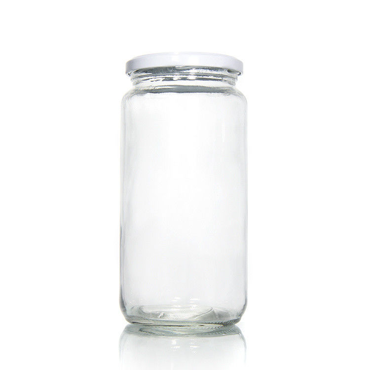 Hoogwaardige 45Ml 100Ml 150Ml 350Ml 450Ml Luchtdichte Keuken Voedsel Glaspotten Met Metalen Deksel