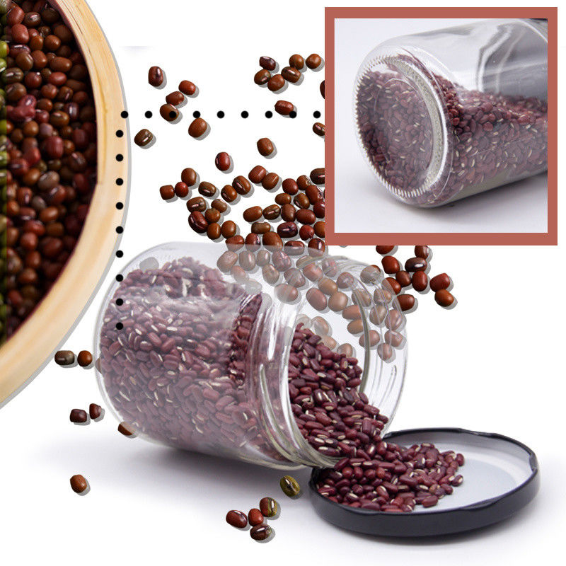 Bulk ronde transparante glas blikken pot glas snack containers voor honing jam 32 oz