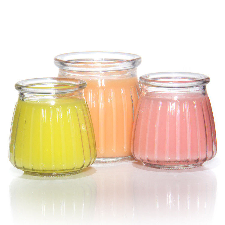 8 oz lege glas yoghurt fles pudding pot en verse melk fles met kurk deksel