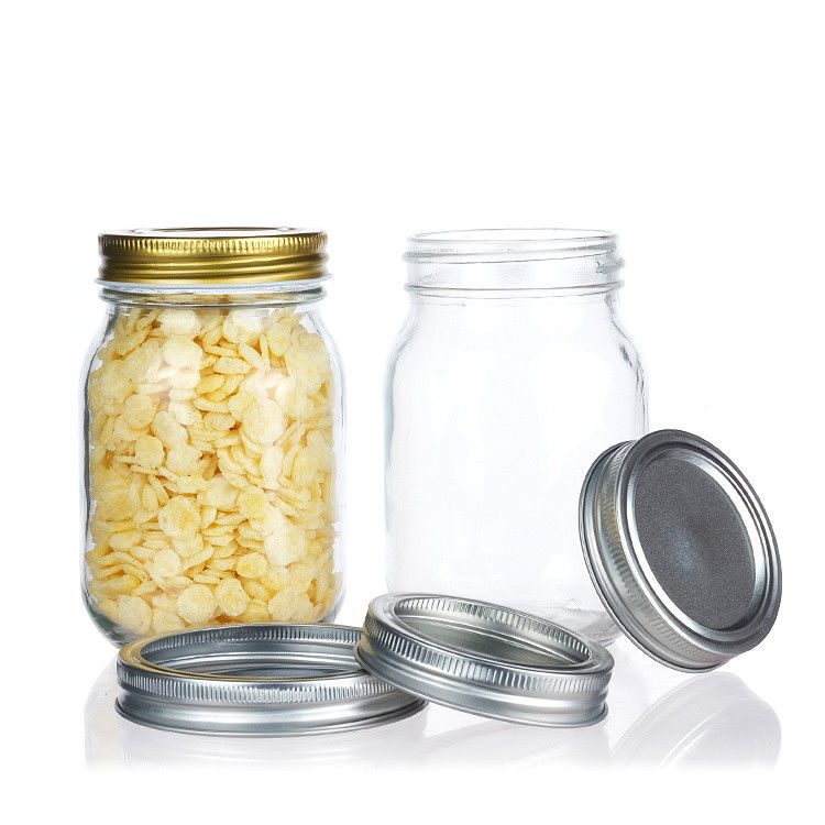 Grote glazen opslagpotten 3 oz 6 oz 8 oz 240 ml voor Jam Spice