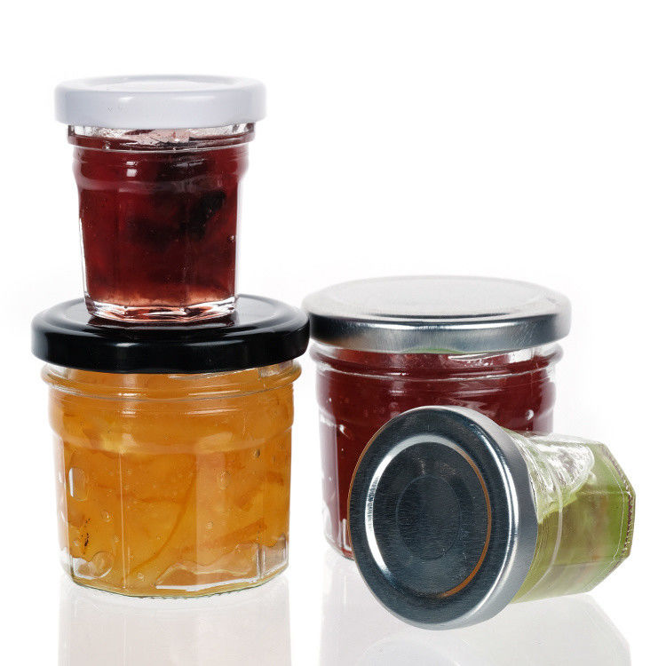 Goedkope verschillende capaciteit Hoog verzegelde ronde vorm helder glas pot Jam opslagpot