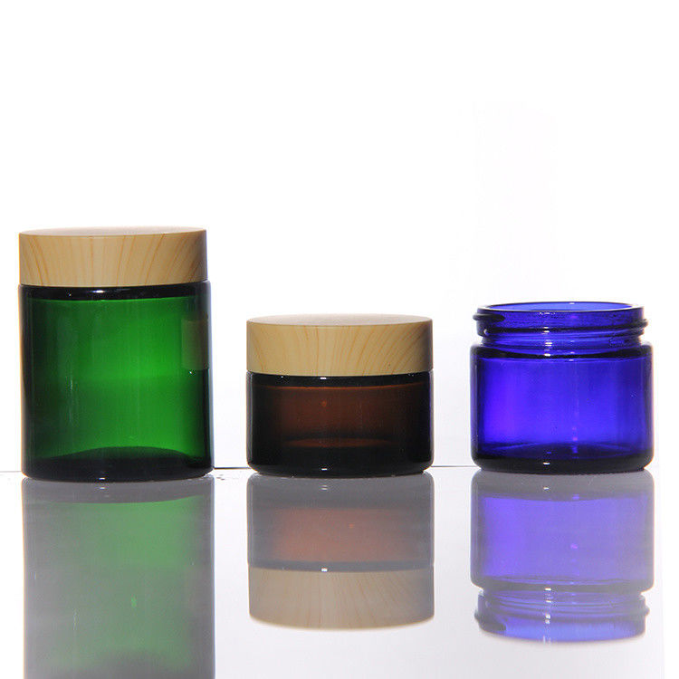 Glaspot Creme Aanpasbaar logo Cremepotten Cosmetische flessen Voor vochtinbrengende crème 50g 100g 200g