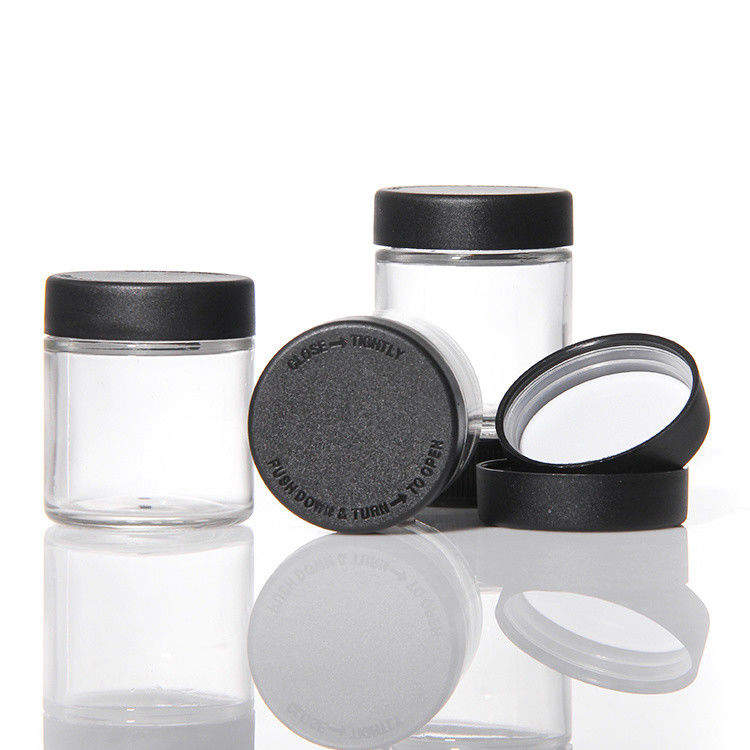Gepersonaliseerde crème opslag potten lege crème pot 1oz 2oz 3oz 4oz rechte kant