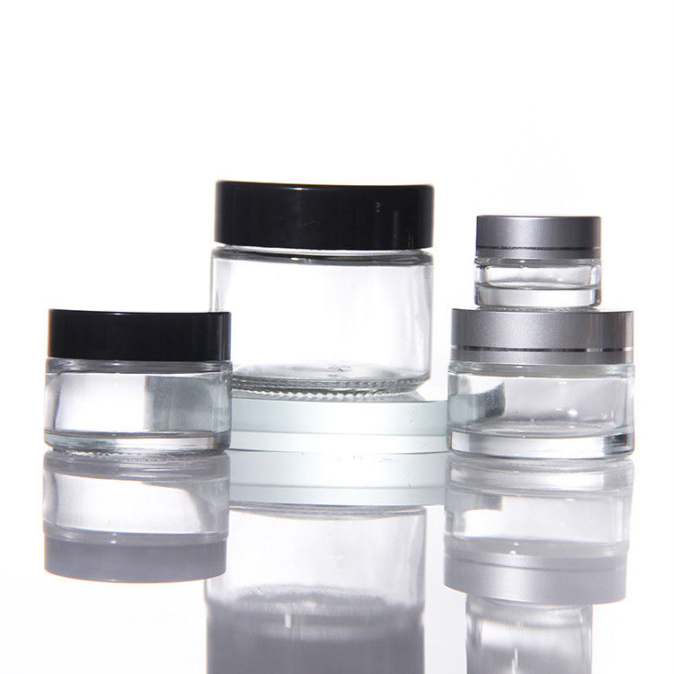 Luxe cosmetica glazen make-up fles verpakkingscontainers set leeg gezicht crème pot huidverzorging set en pocketic