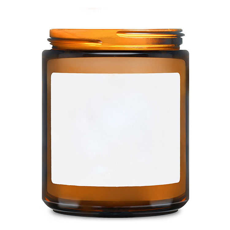 Hoogwaardige groothandel OEM Odm Acceptabel 100 ml 250 ml Amber Glas Kaars Kaars Voor Kaars
