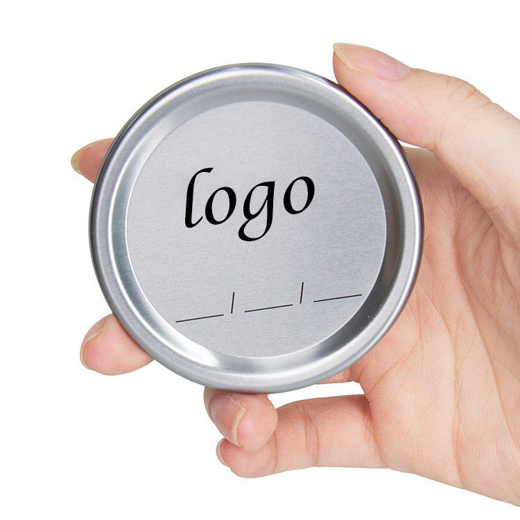 Custom Logo Kleurrijke brede mond Goud 70mm Metalen Blokplaat Luchtdicht Deksel F