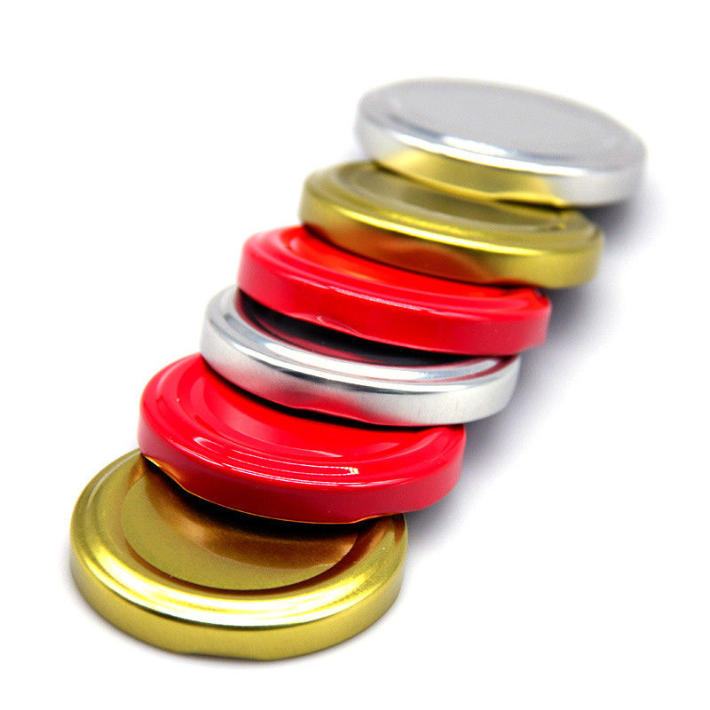 Nieuw ontwerp 20mm 38mm 48mm 63mm Custom Kleur Metalen Pot Deksels Metalen Lug Cap voor Canning Jar