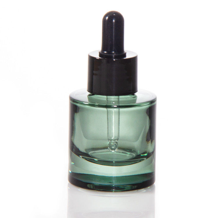 Cosmetische huidverzorging Verpakking 20 ml 30 ml Cylinder Helder Amber Haar Essentiële Olie Serum Glas Dropper Fles