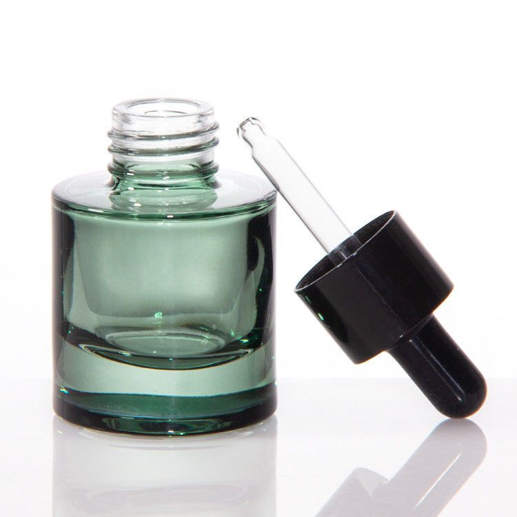 Cosmetische huidverzorging Verpakking 20 ml 30 ml Cylinder Helder Amber Haar Essentiële Olie Serum Glas Dropper Fles
