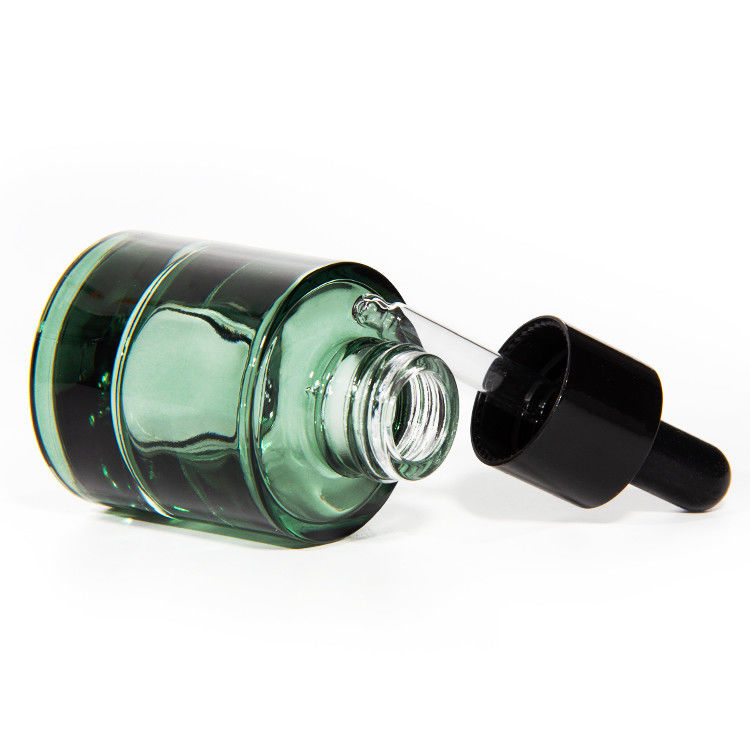Cosmetische huidverzorging Verpakking 20 ml 30 ml Cylinder Helder Amber Haar Essentiële Olie Serum Glas Dropper Fles