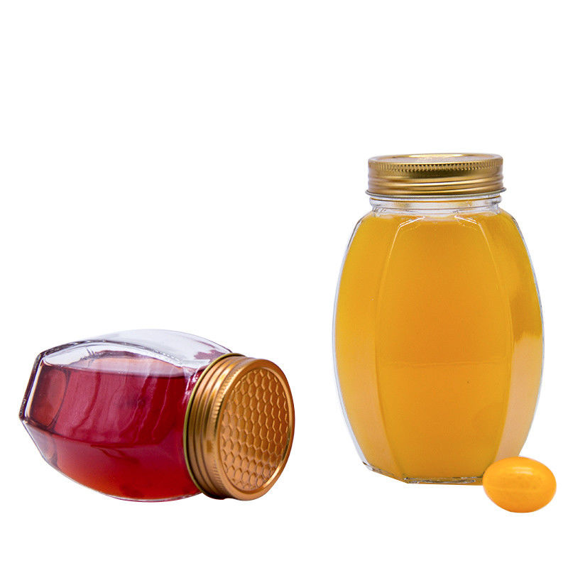 Duurzaam Draagbaar 190ml 4oz 120ml 180ml Doorzichtige Honing Glas Jar Voor Jam Hot Chili Sauce