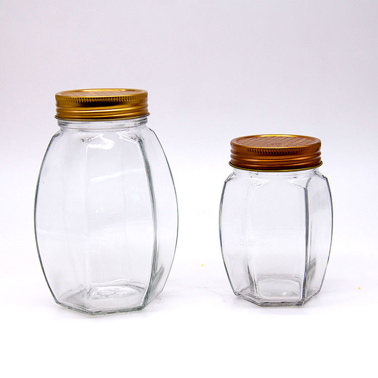 Duurzaam Draagbaar 190ml 4oz 120ml 180ml Doorzichtige Honing Glas Jar Voor Jam Hot Chili Sauce