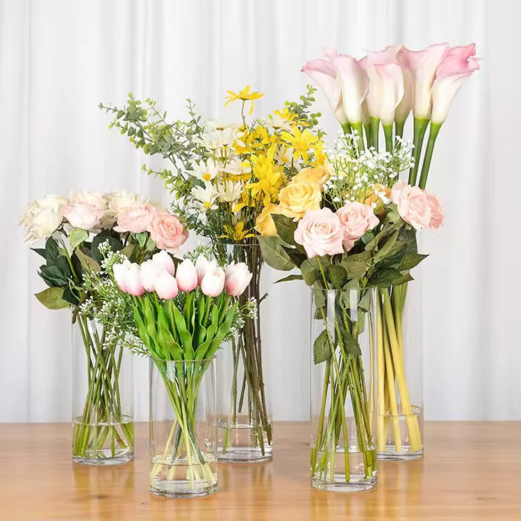 Europese stijl woonkamer hotel glazen bloemenvaas Home decor glazen vaas