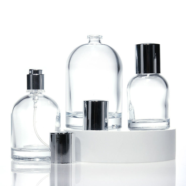 Cylinder aangepast logo 30ml 50ml 100ml rond glas lege parfumfles met magnetische dop en doos