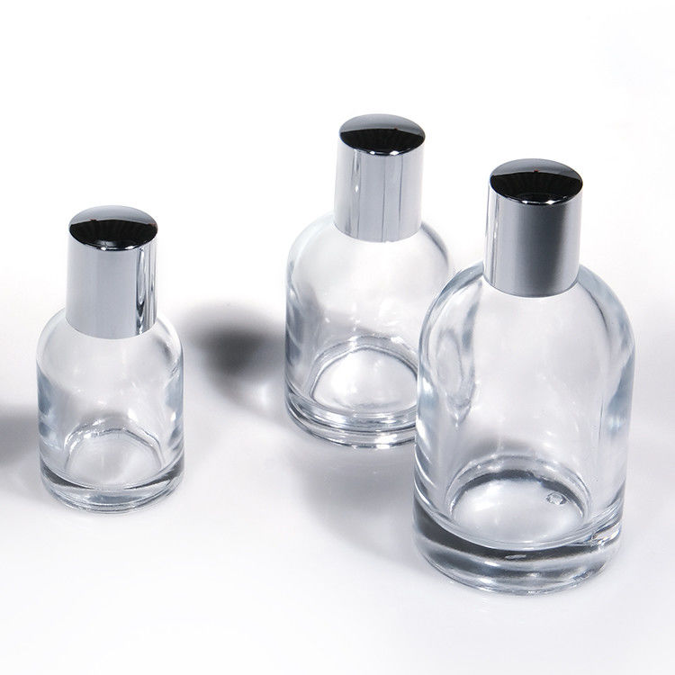 Cylinder aangepast logo 30ml 50ml 100ml rond glas lege parfumfles met magnetische dop en doos