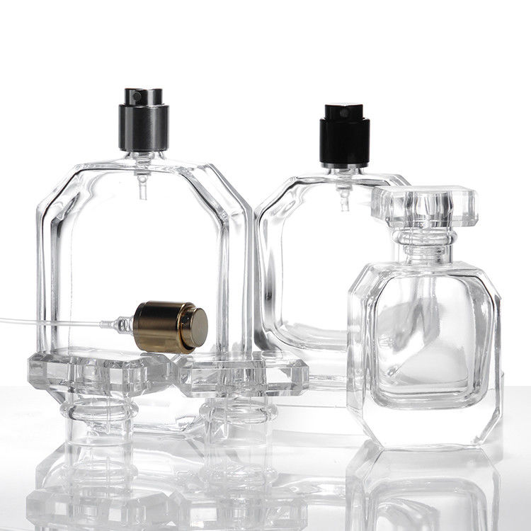 Flessen voor groothandel Doorzichtige glazen parfumflessen Draagbare onderflessen Cosmetische flessen