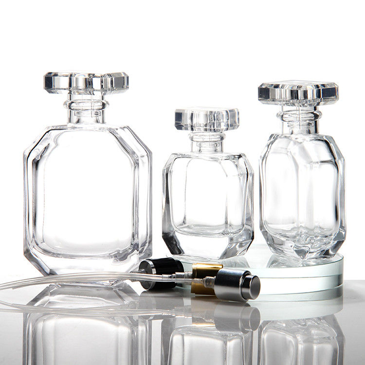 Flessen voor groothandel Doorzichtige glazen parfumflessen Draagbare onderflessen Cosmetische flessen