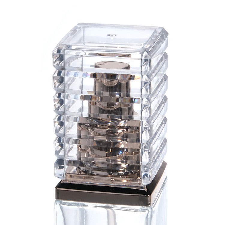 30 ml 50 ml 80 ml 100 ml doorzichtige glazen pompfles voor serum essentiële olie parfum lotion