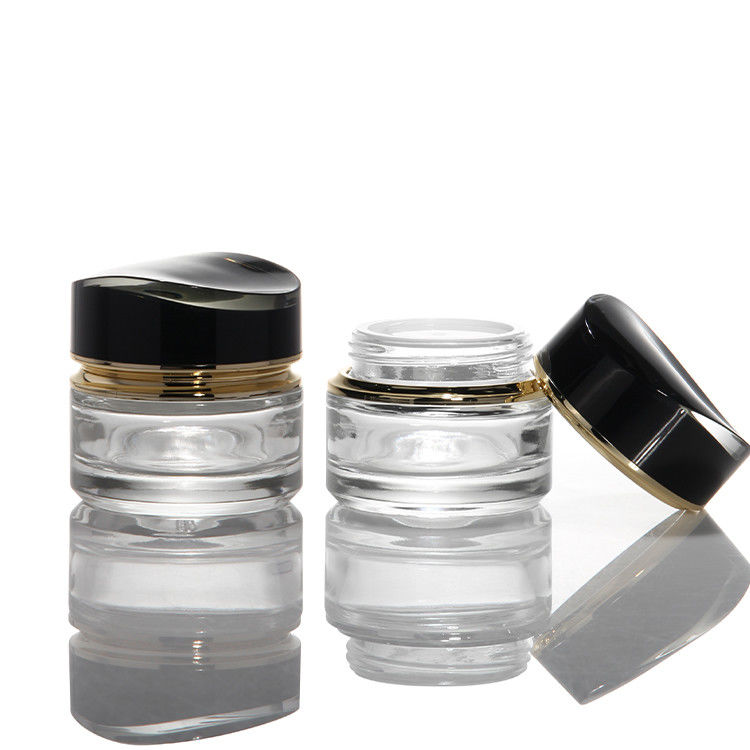 Luxe 100 ml 120 ml 200 ml glazen lotion flessen cosmetische parfum olie crème lotion transparante dikke wand
