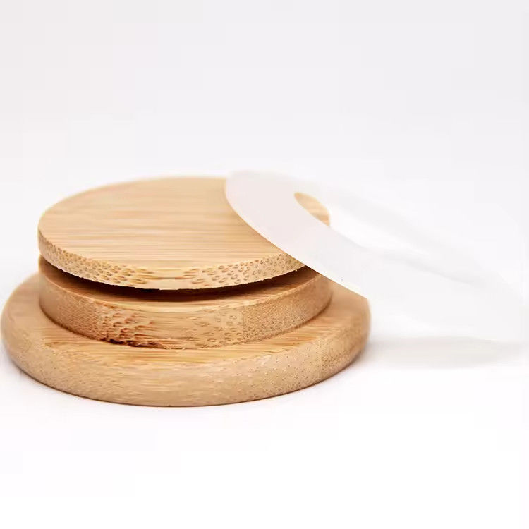Fabriek Custom Logo Solid Hout Fles Houten Ronde Vierkante Mug Cup Lid Bamboe Cover Voor pot
