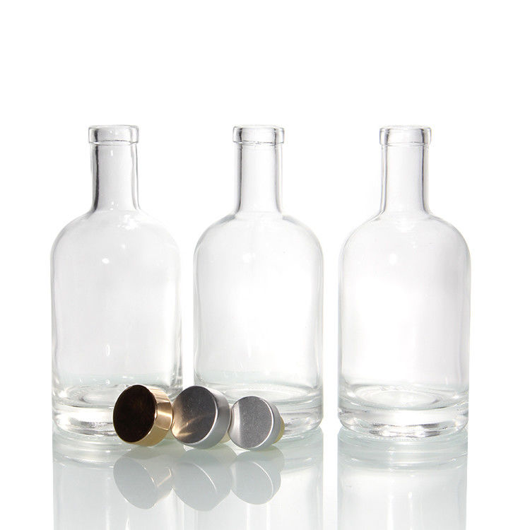 Heavy Base Vodka Flasken Brouwen voor 750 ml heldere Bordeaux glas drank flessen