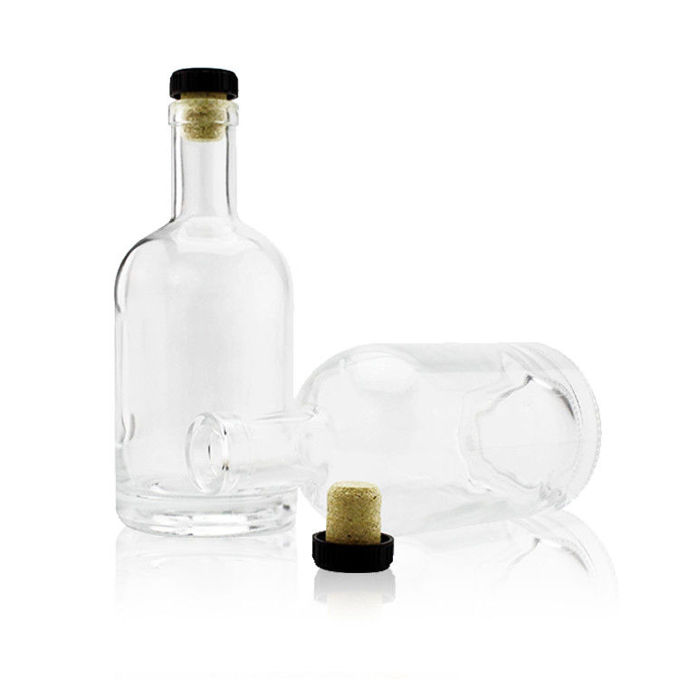 Heavy Base Vodka Flasken Brouwen voor 750 ml heldere Bordeaux glas drank flessen