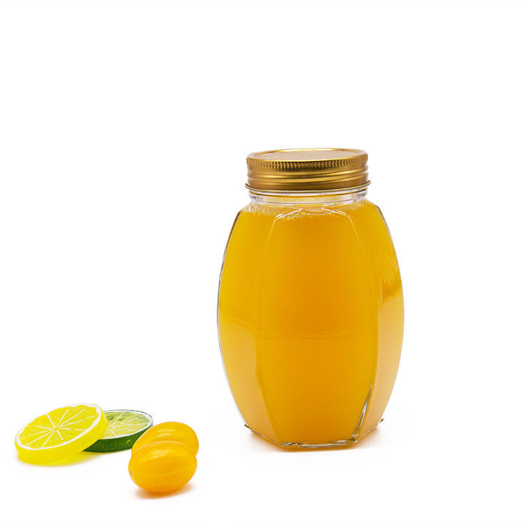 Ronde glazen honingjam fles glazen jam pot voedselopslag conserveren honing glas pot