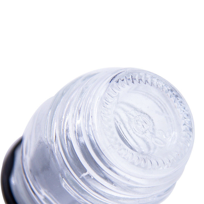 Gepersonaliseerde 2 oz 3 oz 100 ml 500 ml 1000 ml transparante glazen honingpot met metalen deksel