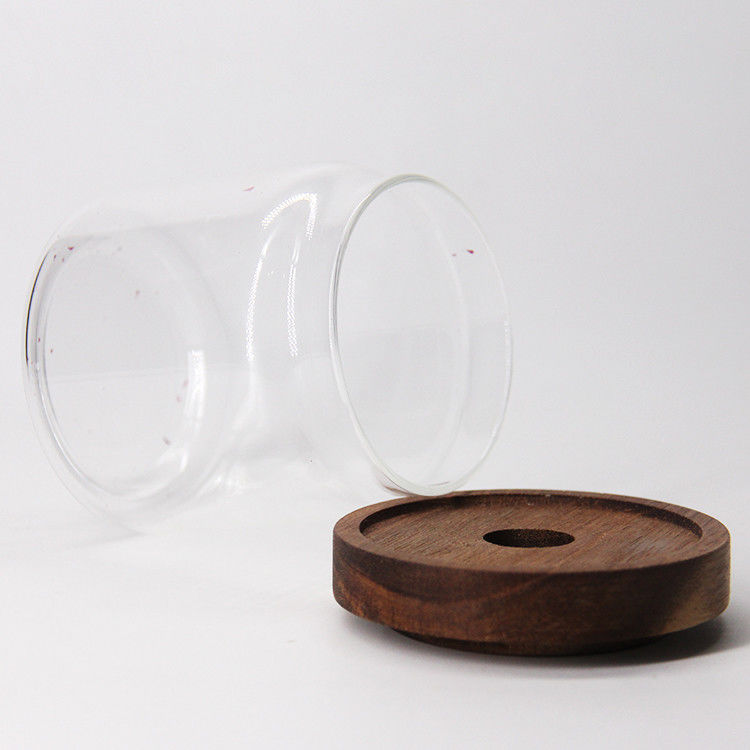 Hoogwaardige decoratieve voedsel glasopslagpot voor het opslaan van chocolade koffie snoep met kurk